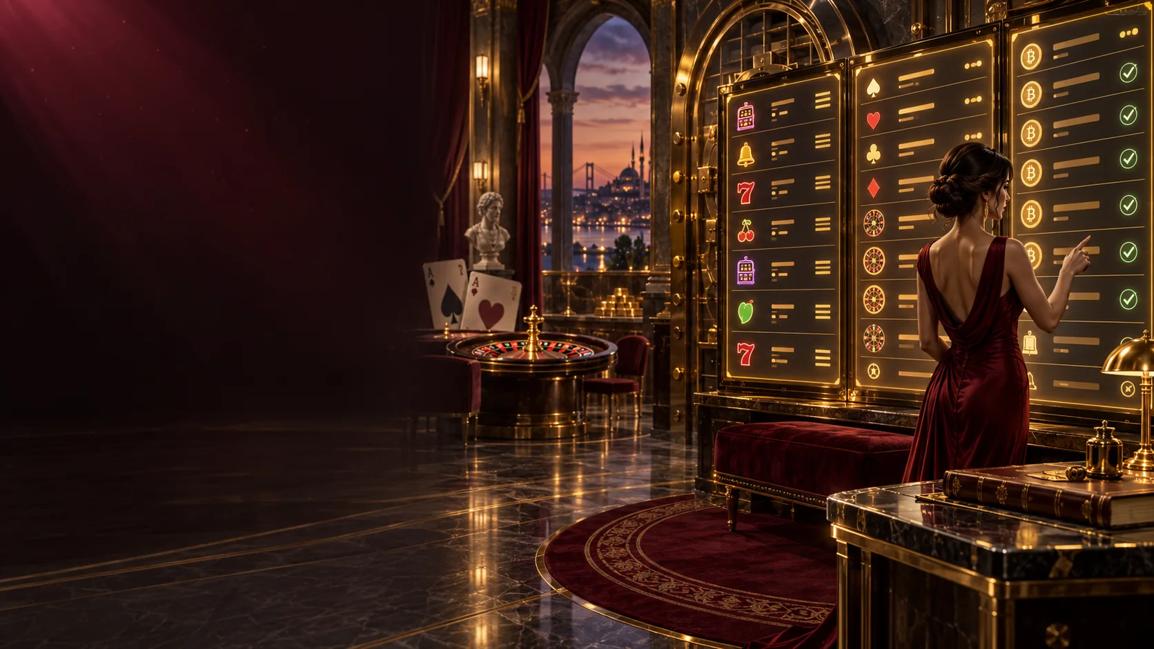 Casino Oyun Kayıtları için üretilen kripto temalı oyun illüstrasyonu