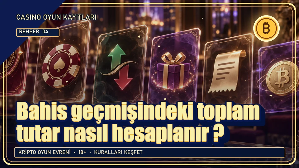 Bahis geçmişindeki toplam tutar nasıl hesaplanır? için kripto temalı oyun kapağı