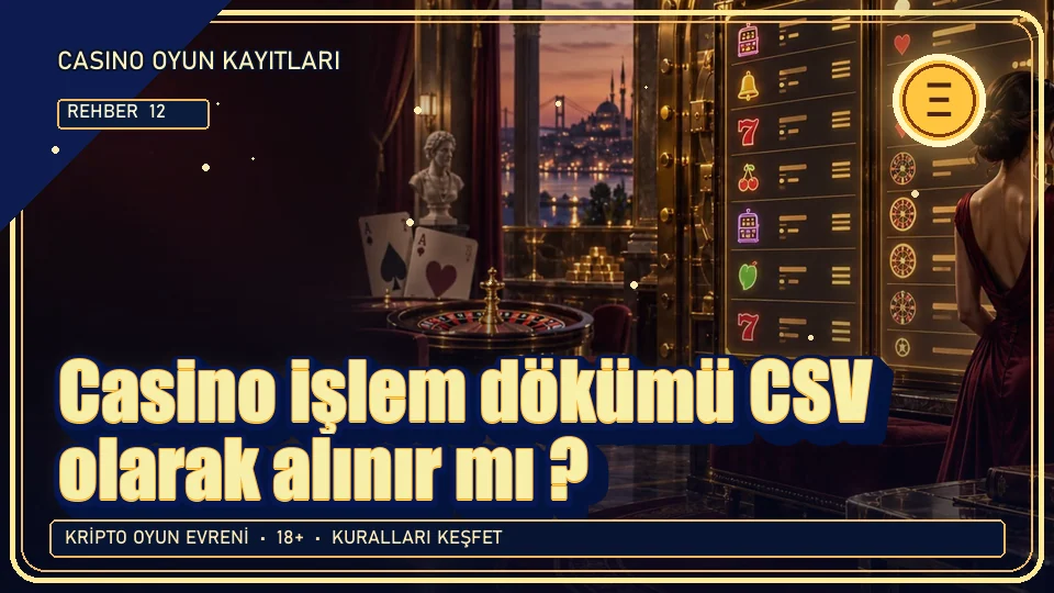 Casino işlem dökümü CSV olarak alınır mı? için kripto temalı oyun kapağı