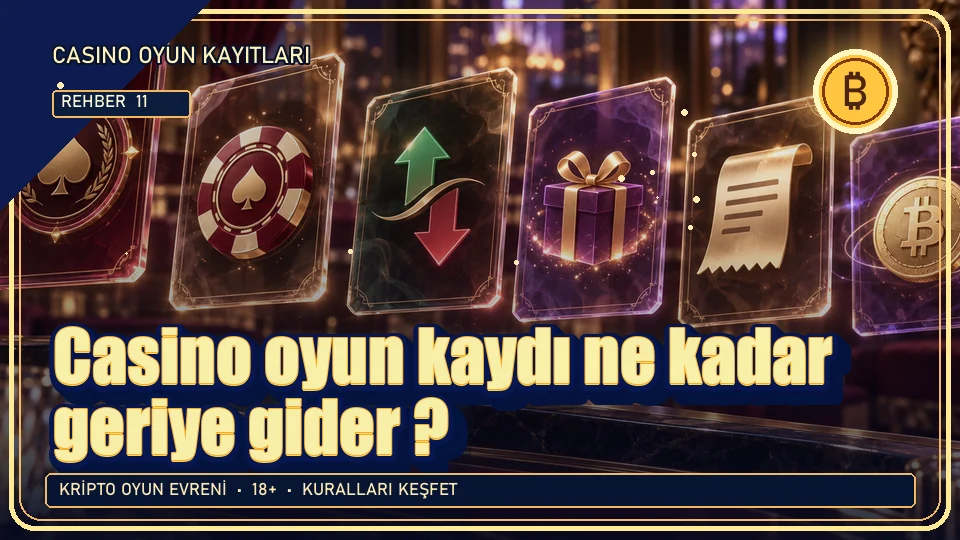 Casino oyun kaydı ne kadar geriye gider? için kripto temalı oyun kapağı